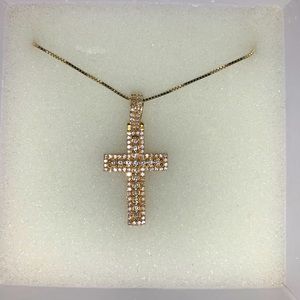 Diamond Cross Necklace-UNISEX